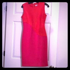 Calvin Klein pink/ coral dress